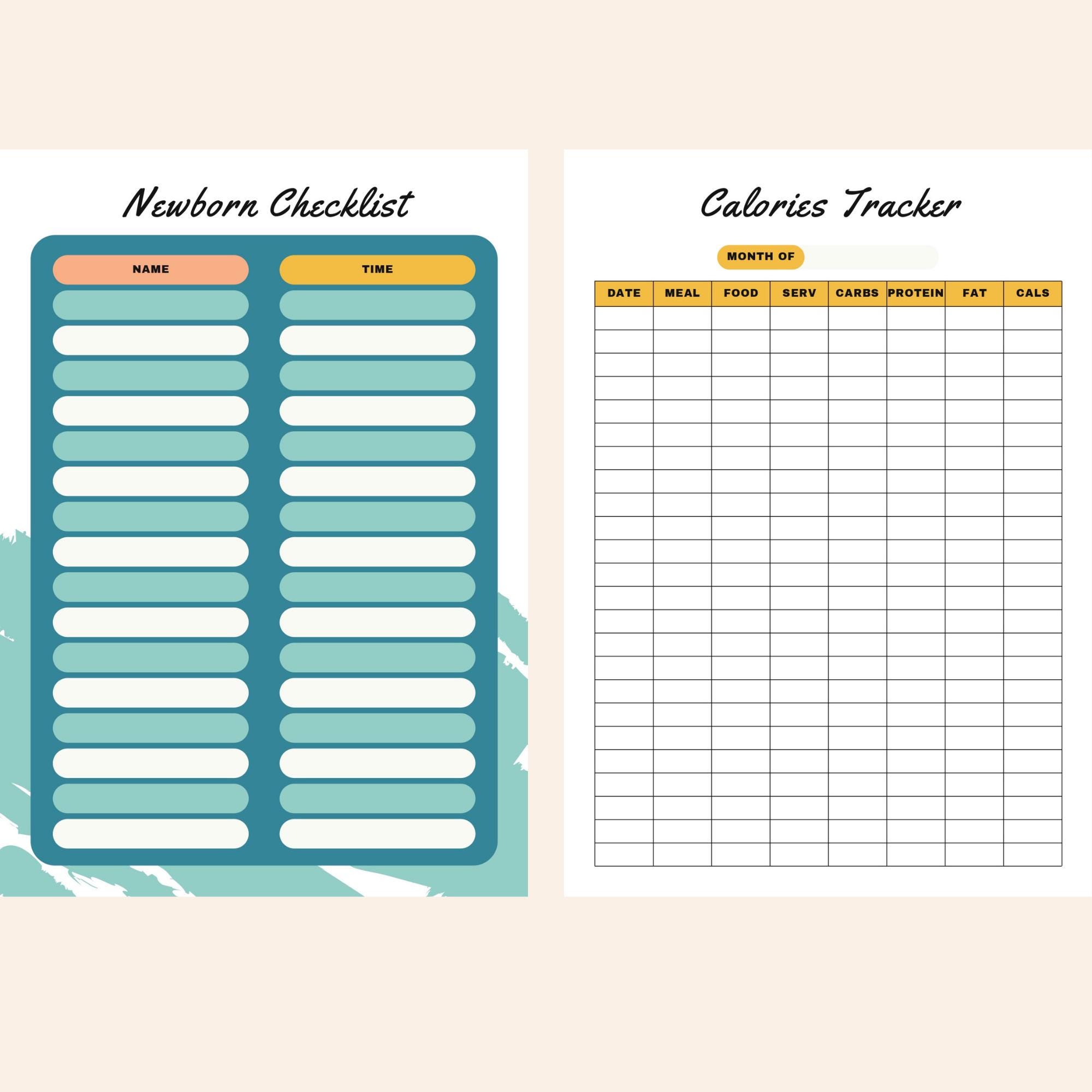 Pregnancy Planner Bundle - Printable Templates for First-time Moms ...