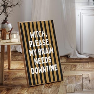Funny Halloween Print “Witch Please My Brain Needs Downtime” | ADHD Autism Neurodivergent Wall Art | Cute Spooky Poster | neurospicy witch