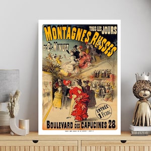 Parisian 1920s Vintage Poster | French Art Deco Ad | Classic Advertising Print | Digital Wall Art | Elegant Home Decor | Retro Illustration
