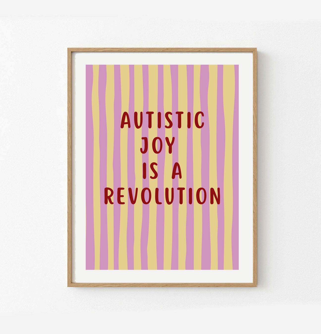 Autism Pride Wall Art | Bold Autism Affirmation Wall Art