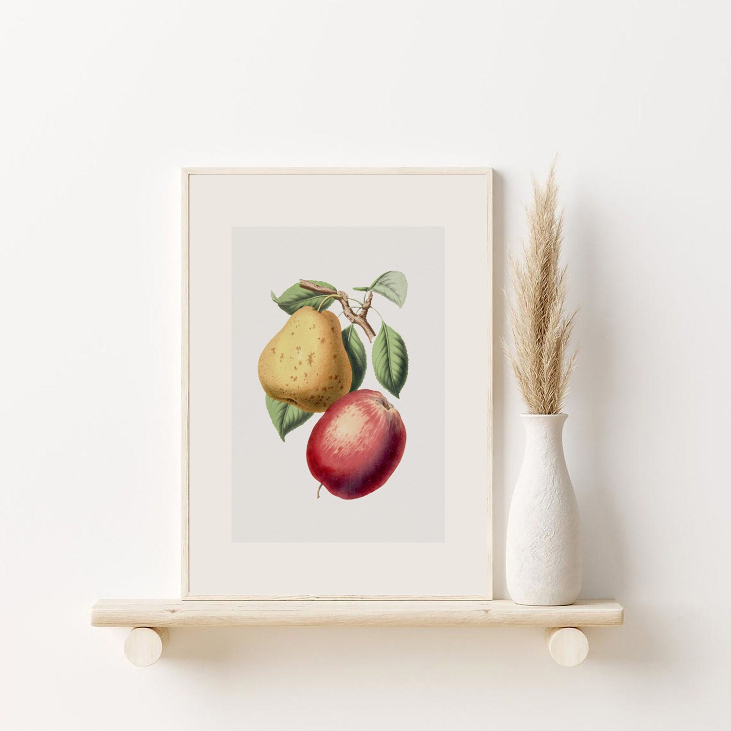 Kitchen Gallery Wall Art Set of 6 Vintage Fruit Prints Etsy