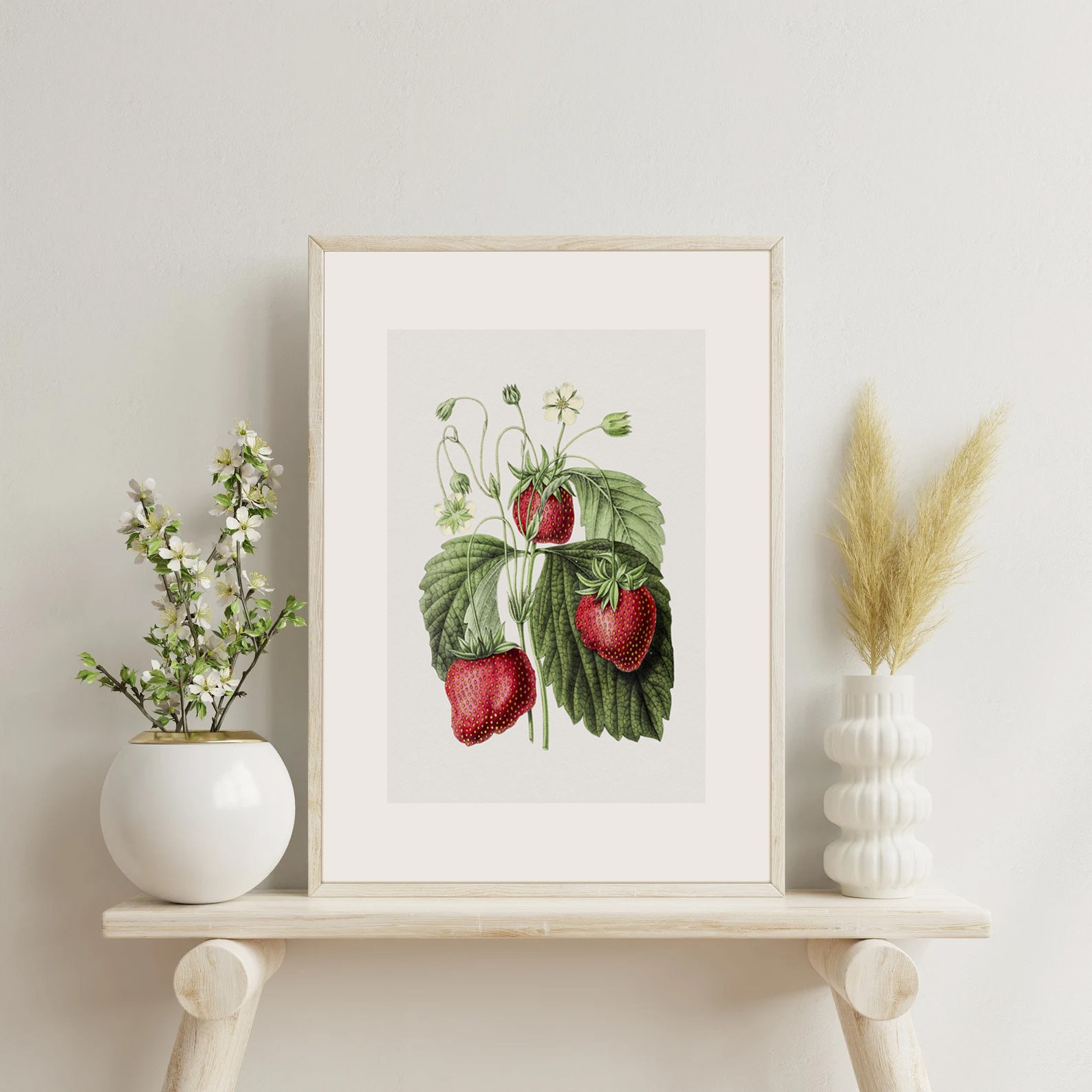 Kitchen Gallery Wall Art Set of 6 Vintage Fruit Prints Etsy