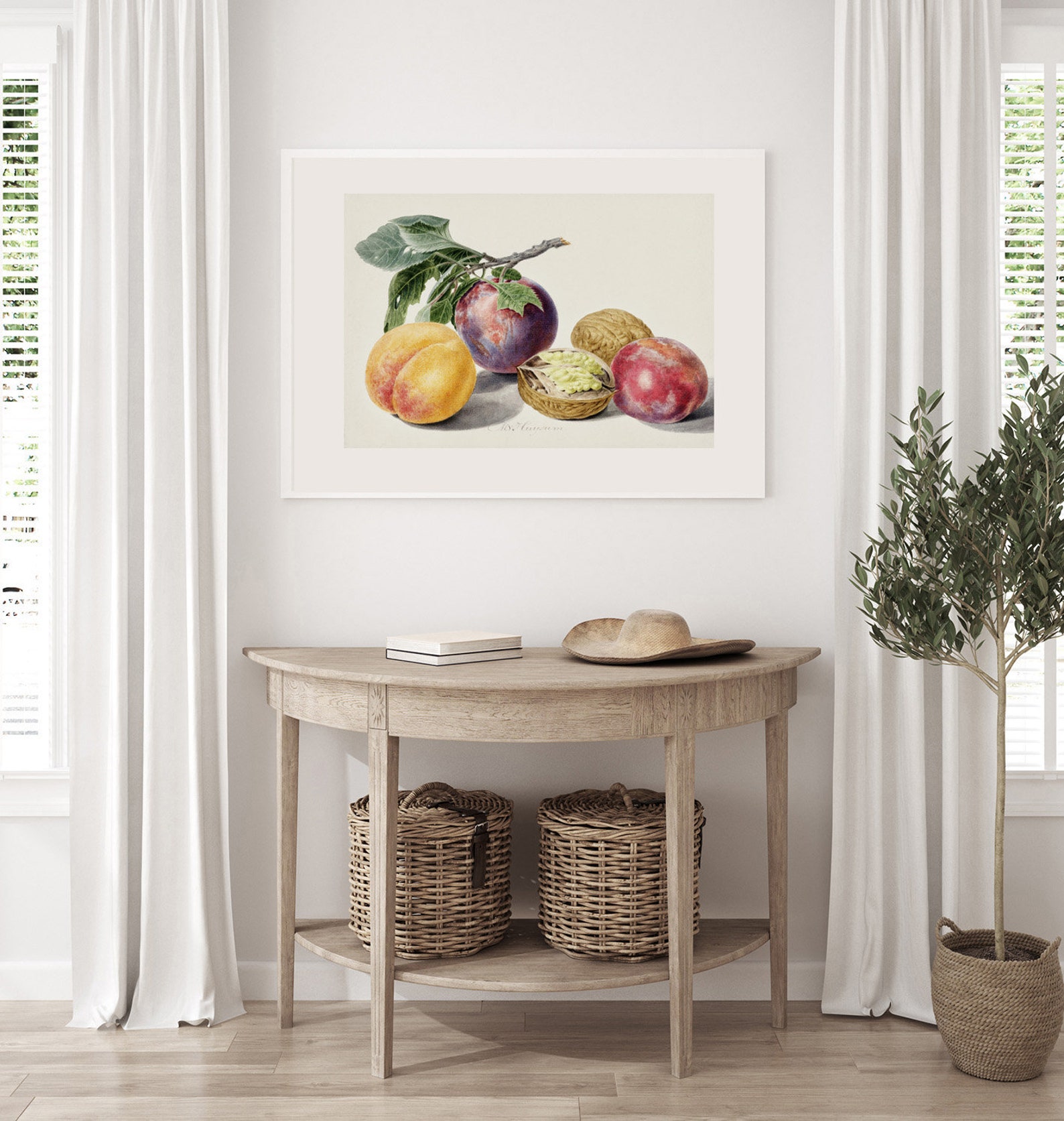Kitchen Gallery Wall Art Set of 6 Vintage Fruit Prints Etsy