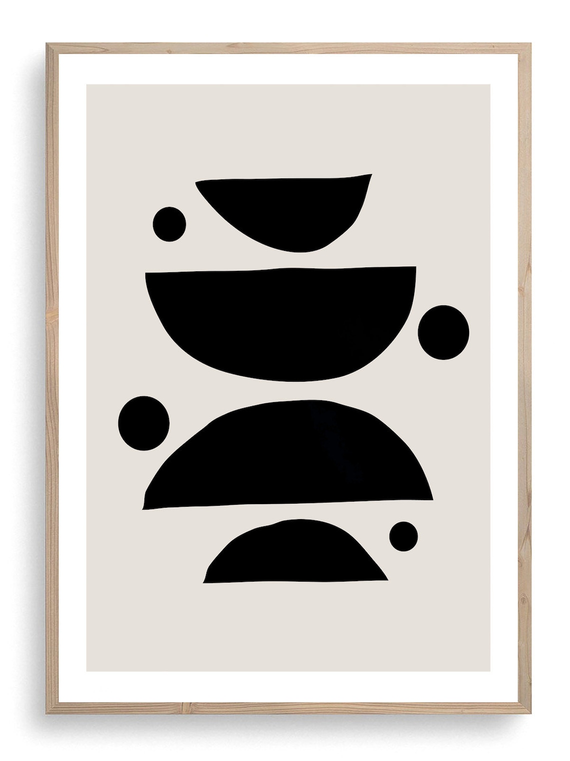 Midcentury printing black and white art midcentury modern Etsy