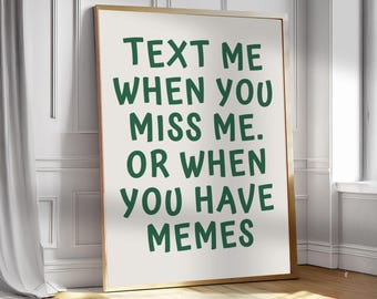 Retro Y2K-poster en eigenzinnige liefde | Speelse en leuke kunst | Retro Y2K digitale kunst | Leuke preppy muurdecoratie voor slaapkamer of studentenhuis