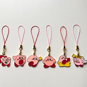 Kirby Charm / Kirby Keychain / Phone Charm / Tamagotchi Charm / Switch Charm / Phone Accessory / Kawaii Phone Charm / Kawaii Keychain / Gift