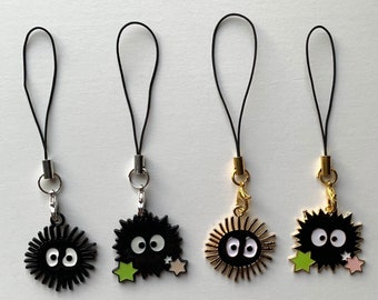 Soot Sprite Charm (4 Styles) / Phone Charm / Tamagotchi Charm / Phone Chain / Phone Strap / Phone Accessory / Kawaii Phone Charm / Gift Idea