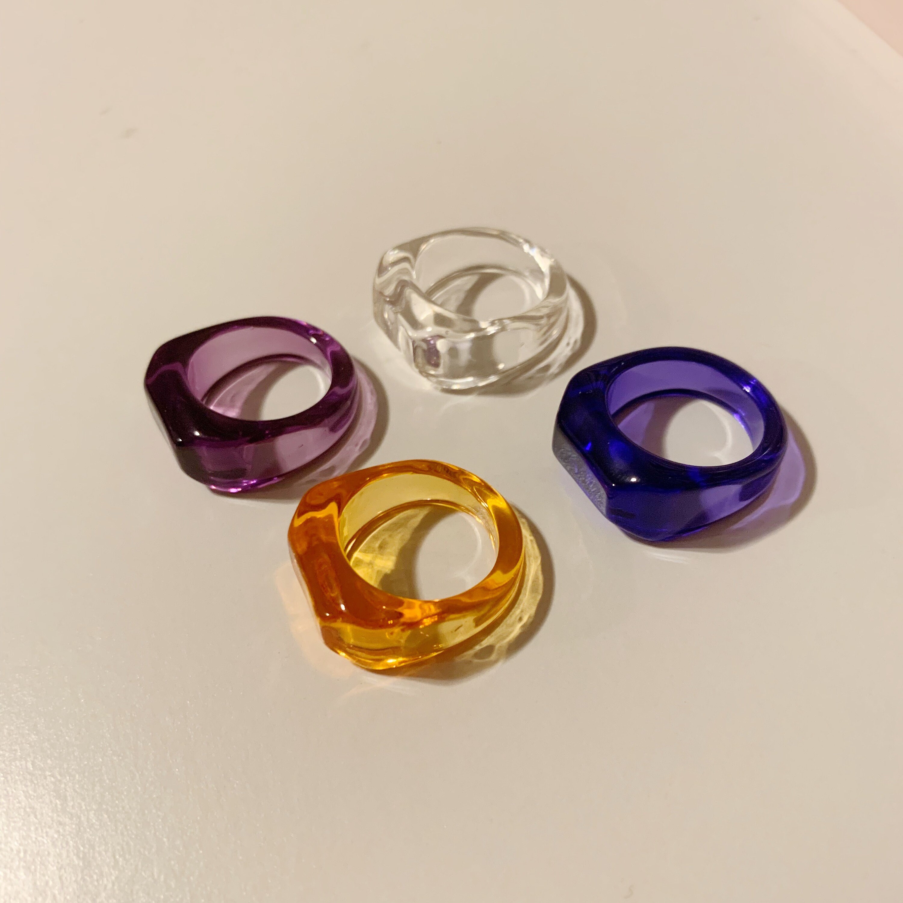 Y2K Chunky Ring / Y2K Resin Ring / Y2K Ring / Y2K Jewelry / Etsy