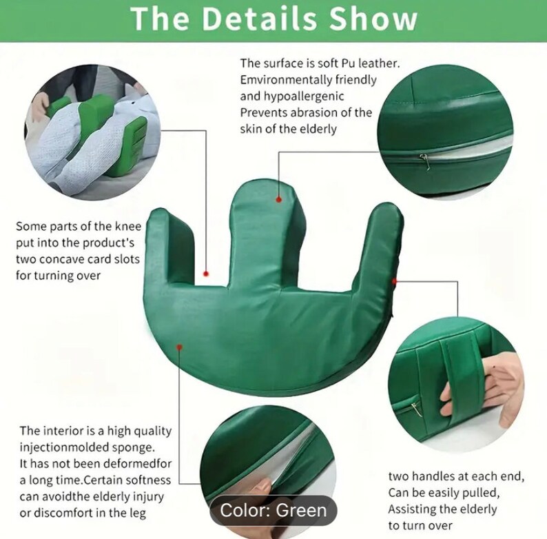 1pc Bed Wedge Antidecubitus Care Pad for Bedridden Patients Nursing Tool for Paralysis Bed