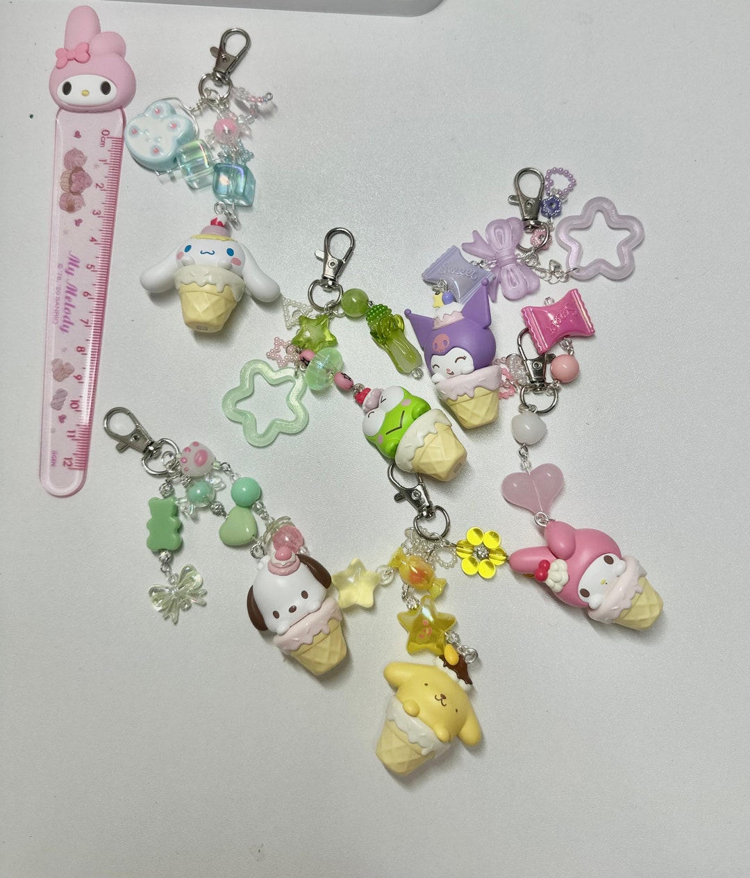 Sanrio Character Keychain Personalized Cinnamoroll/ My Melody/ Pochacco ...