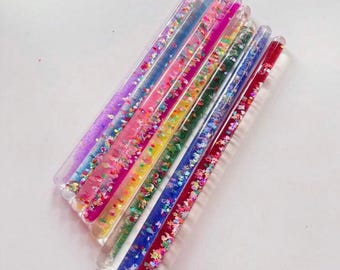 Sensorischer Glitzer Zauberstab | Beruhigendes Spielzeug für Kinder | wird einzeln verkauft!