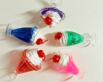 Handmade Melon Soda Keychain: Heisei Retro Purse Charm