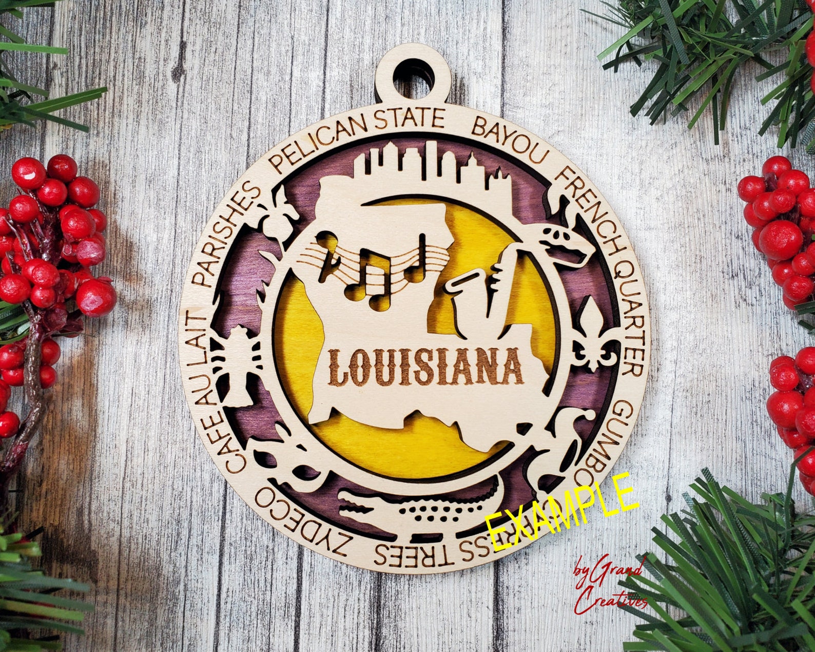 State Ornaments United States Ornament Commemorative Christmas Ornament