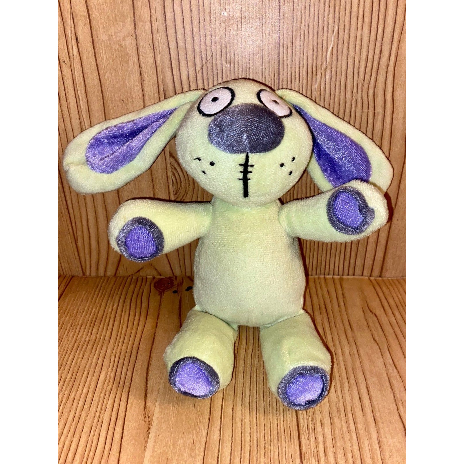 Yottoy Knuffle Bunny Mo Willems 8 Plush Stuffed Animal Green Lavender 2004