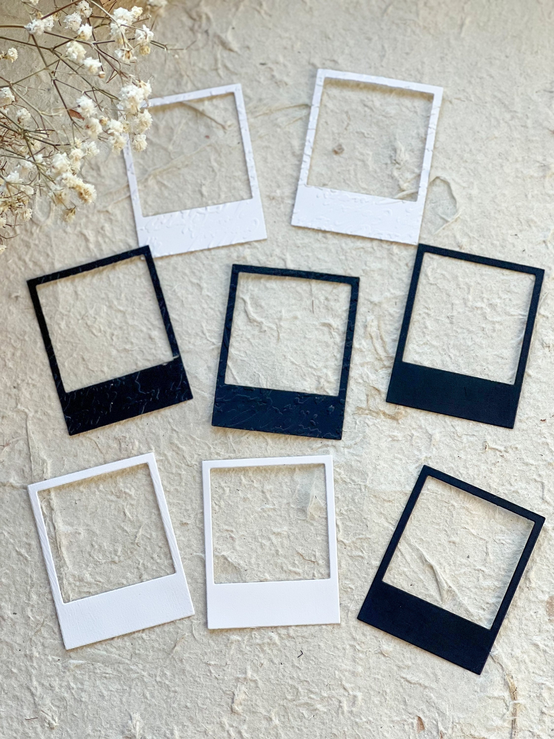 Cornici fustellate in stile Polaroid per junk journaling, scrapbooking,  creazione di carte artigianali di carta