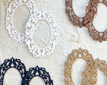 Set Die cuts Flourish Victorian Ornate Frames card making, scrapbooking junk journaling