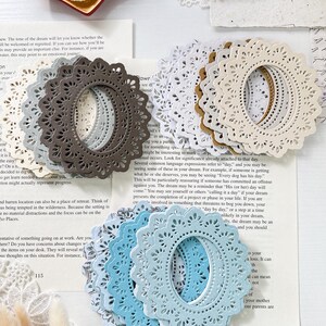 Ensemble de 5 cadres prédécoupés pour le scrapbooking, la fabrication de cartes, la création de journaux indésirables, les travaux manuels en papier