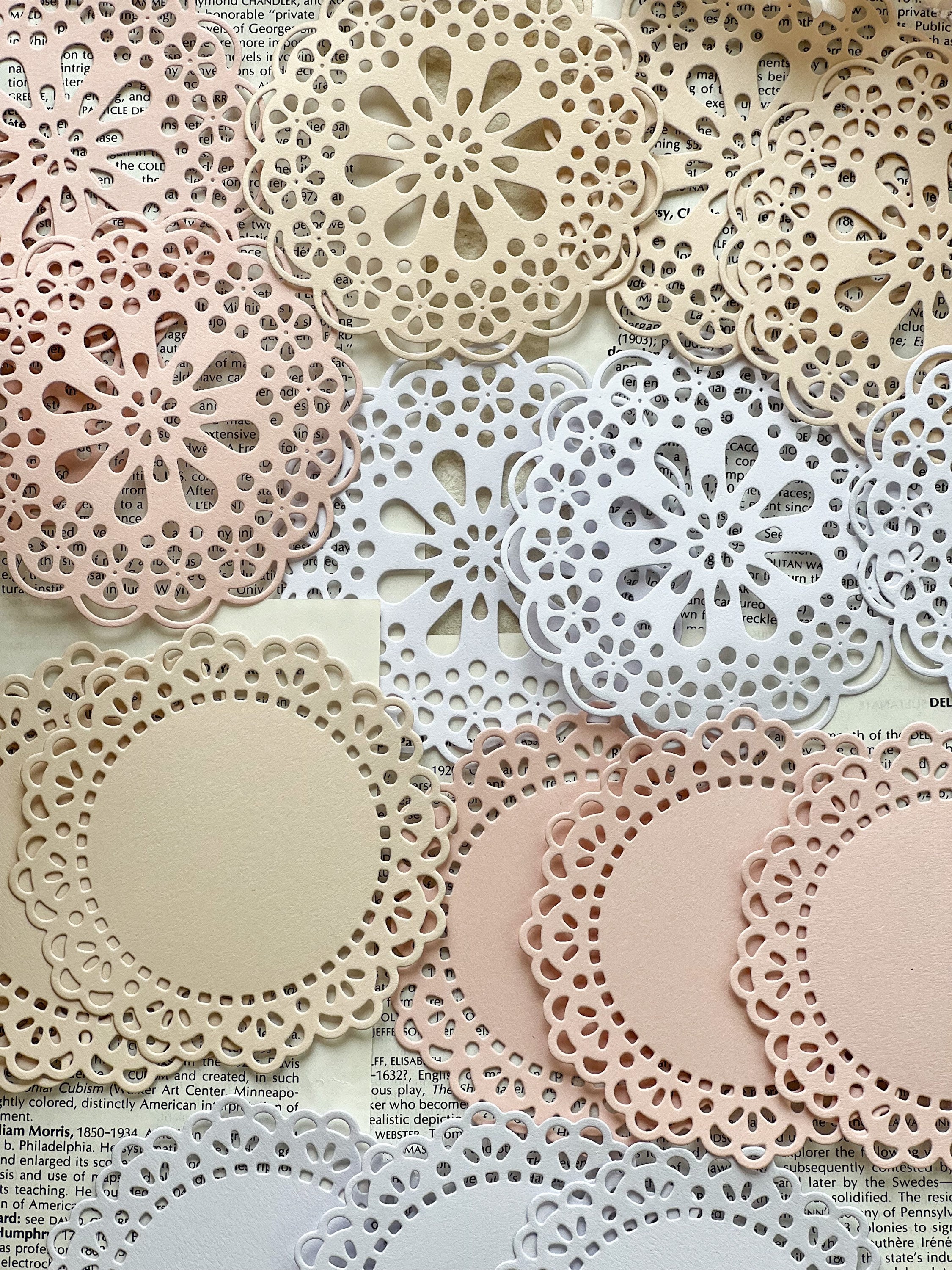 Set 12pcs Die Cut Lace Paper Doilies Doily for Card Making Etsy