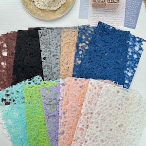 Set 4/22pcs 5x7 textured paper background for creative journaling paper, card making, scrapbooking, mixed media, paper crafts