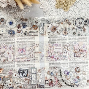 MONSTER slechts één lus TG Time Grid Crystal PET-tapes voor creatieve junkjournaling, scrapbooking, bujo plannerstickers