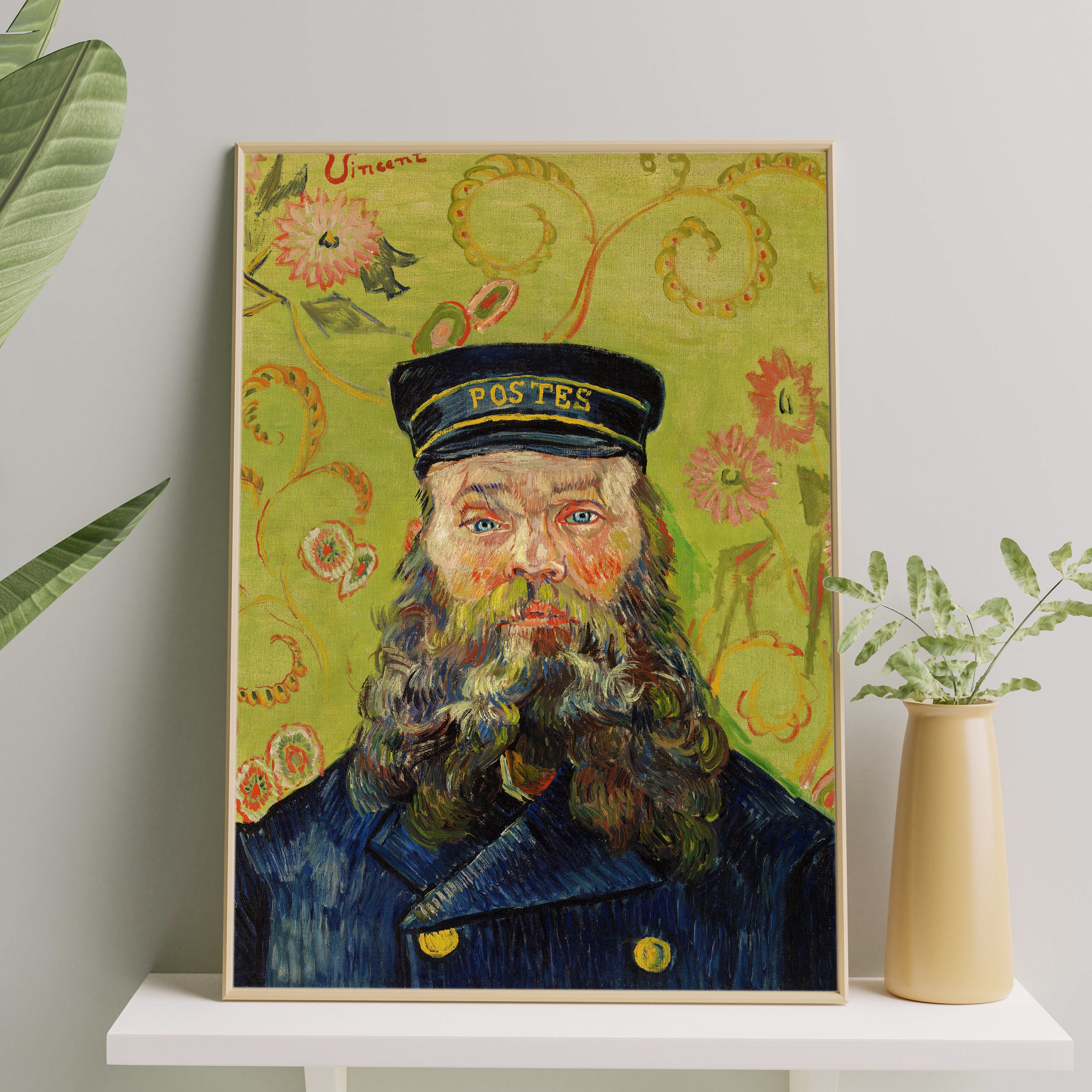 Vincent Van Gogh The Postman 1888 Van Gogh Art Print | Etsy