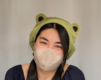 Crocheted Froggy Beret | Unique Handmade Fashion
