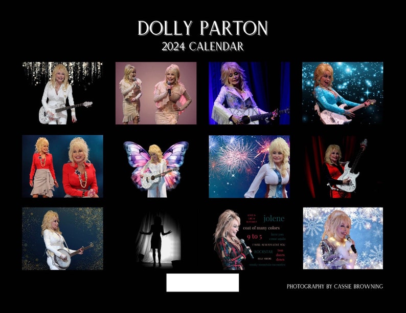 Dolly Parton Calendar, Wall Calendar, Photo Calendar, Country Music Etsy