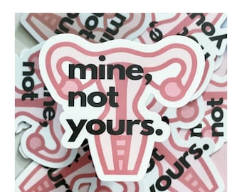 Pro Choice Uterus Sticker | Feminist Water-Resistant Vinyl Decal