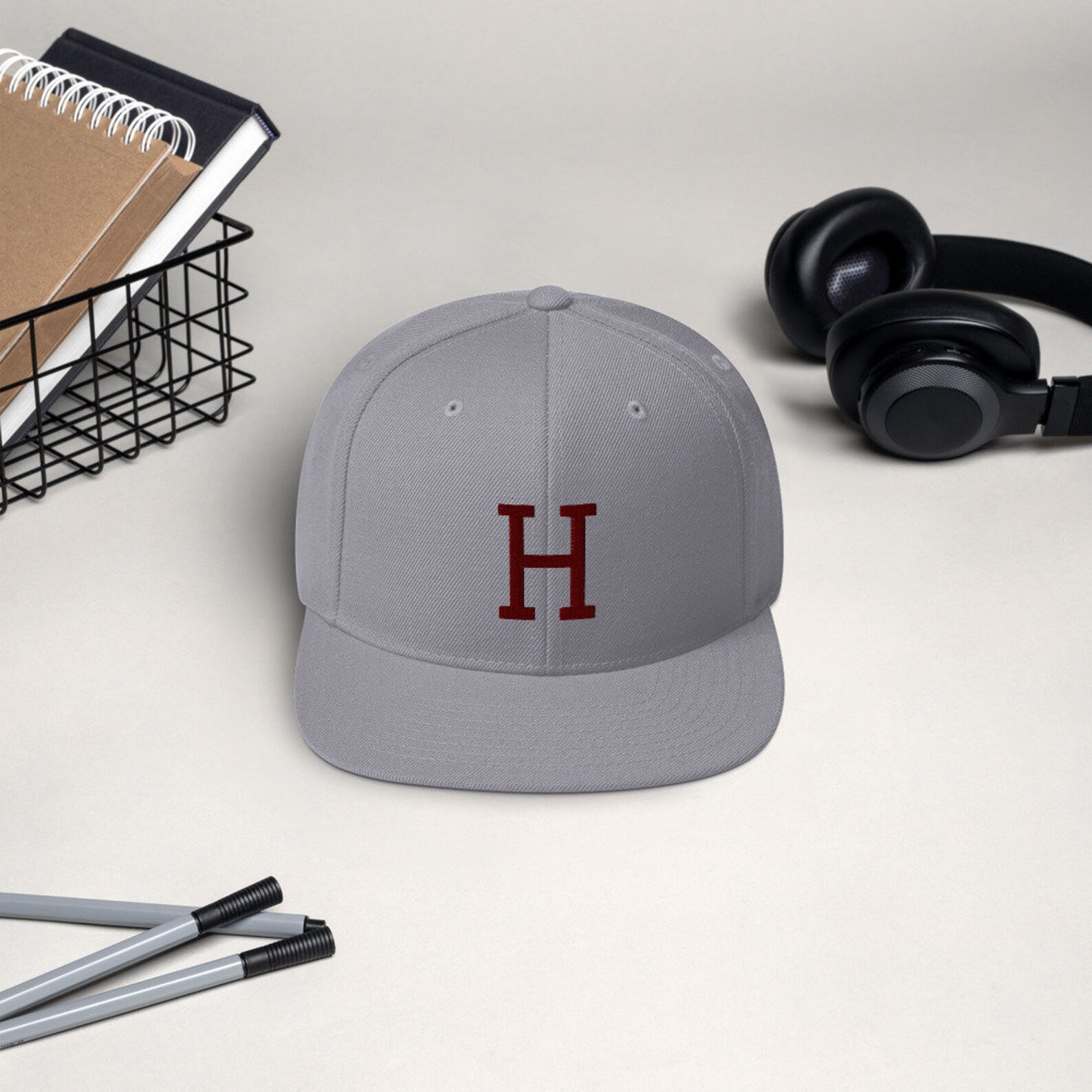 Letter H Cap Snapback Hat Hip Hop Cap Baseball Cap Hat Etsy