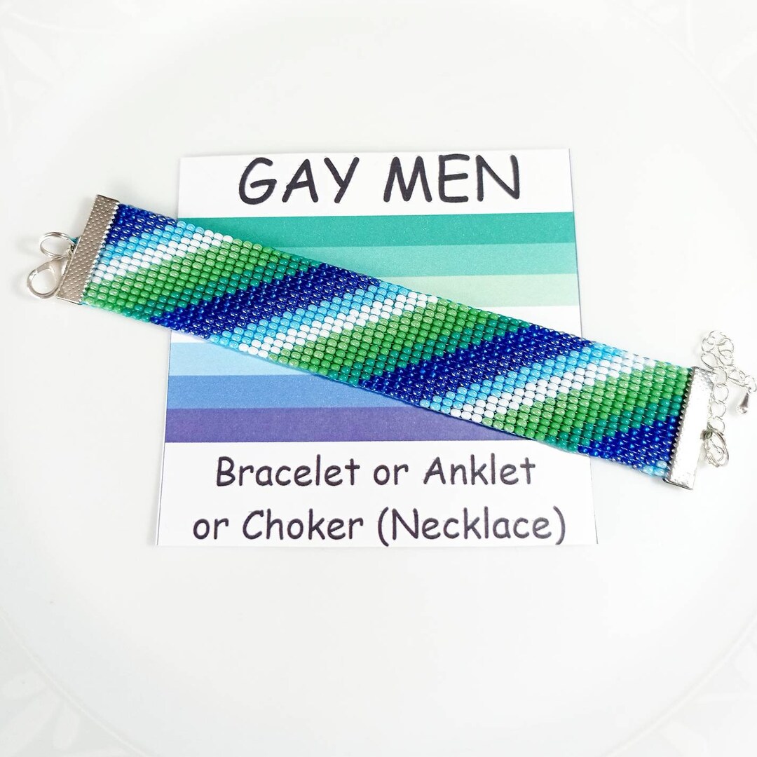 GAY MEN Jewelry Male Pride Bracelet or Anklet or Choker Etsy