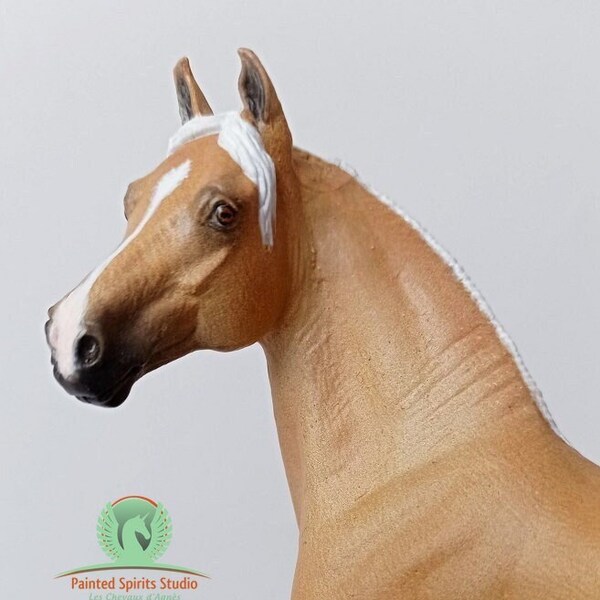 Figurine Collecta Morgan Stallion repeinte - Custom Collecta Model Horse