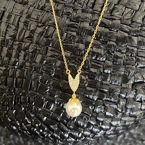 Heart Necklace | Gold Heart Necklace | Heart Necklace with Beads | Handmade Gold Heart Necklace | Gift for Her | Birthday Jewelry