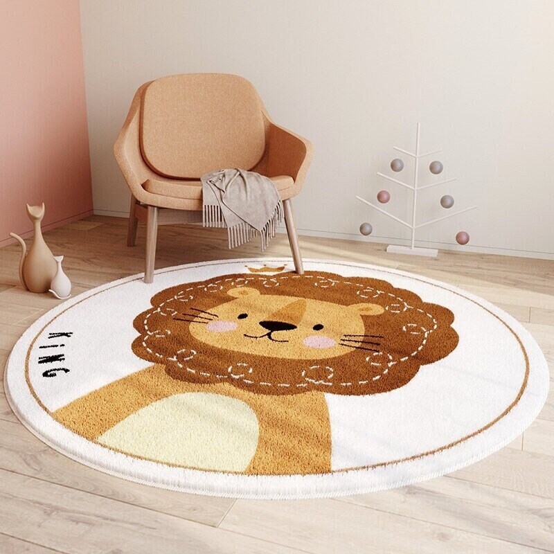 Tapis sur Le Thème Des Animaux Tapis de Pépinière Éducatif Lapin Jeu Décor Animalier Crèche