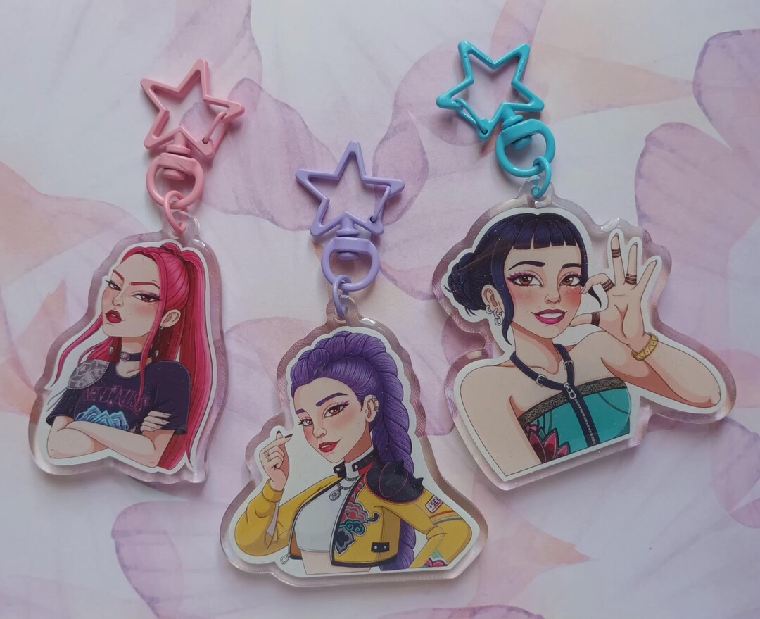 Huntrix Keychains and Pin - Etsy