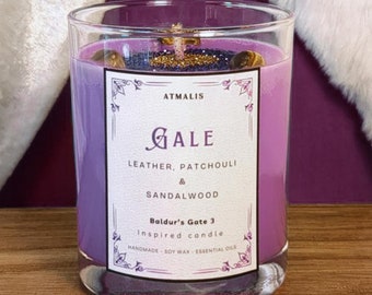 Gale || Baldur's Gate 3 || Scented Candle || Gift ||  Handmade, Soy wax, Bio, Vegan, Rustic