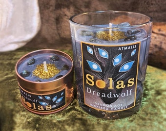 Solas || Dragon Age || Scented Candle || Gift ||  Handmade, Soy wax, Bio, Vegan, Rustic
