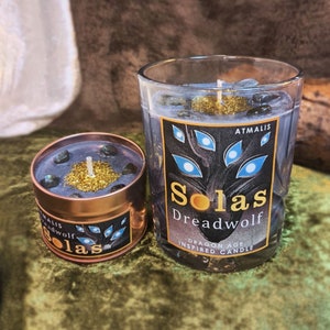 Solas || Drachenzeitalter || Duftkerze || Geschenk || Handgemacht, Sojawachs, Bio, Vegan, Rustikal