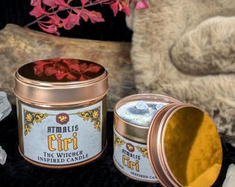 Ciri || The Witcher || Scented Candle || Gift ||  Handmade, Soy wax, Bio, Vegan, Rustic