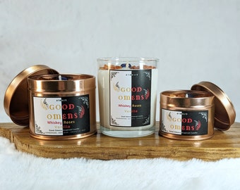Good Omens || Scented Candle || Gift ||  Handmade, Soy wax, Bio, Vegan, Rustic