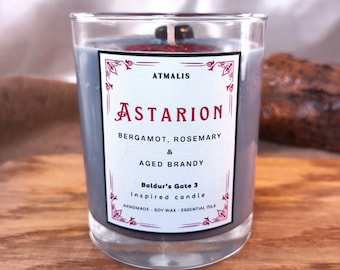 Astarion || Baldur's Gate 3 || Scented Candle || Gift ||  Handmade, Soy wax, Bio, Vegan, Rustic