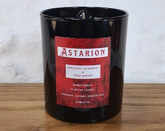 Astarion || Baldur's Gate 3 || Scented Candle || Gift ||  Handmade, Soy wax, Bio, Vegan, Rustic