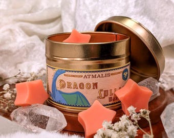 Dragon's Lullaby || Scented Wax Melt || Gift ||  Handmade, Soy wax, Bio, Vegan, Rustic
