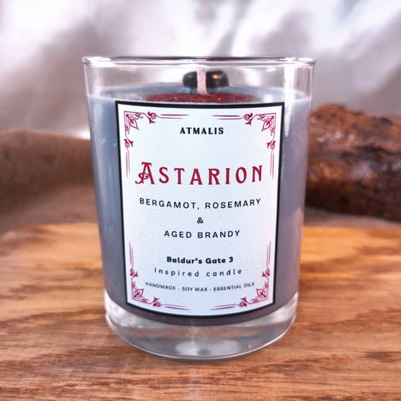 Astarion || Baldur's Gate 3 || Scented Candle || Gift ||  Handmade, Soy wax, Bio, Vegan, Rustic