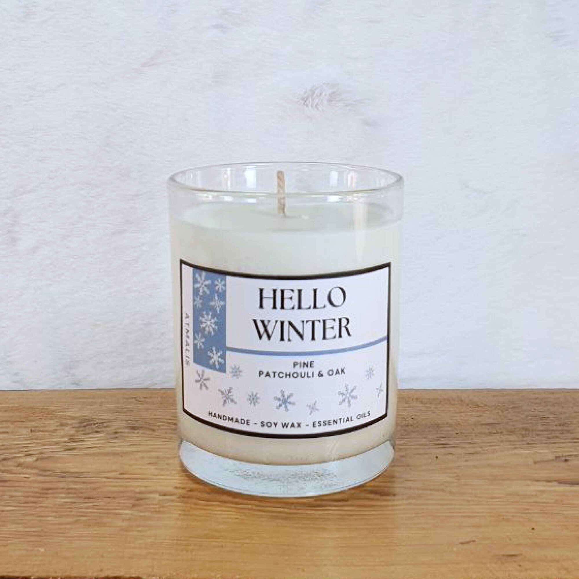 Hello Winter - Scented Candle || Gift ||  Handmade, Soy wax, Bio, Vegan