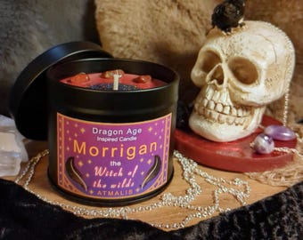 Morrigan || Dragon Age || Scented Candle || Gift ||  Handmade, Soy wax, Bio, Vegan, Rustic