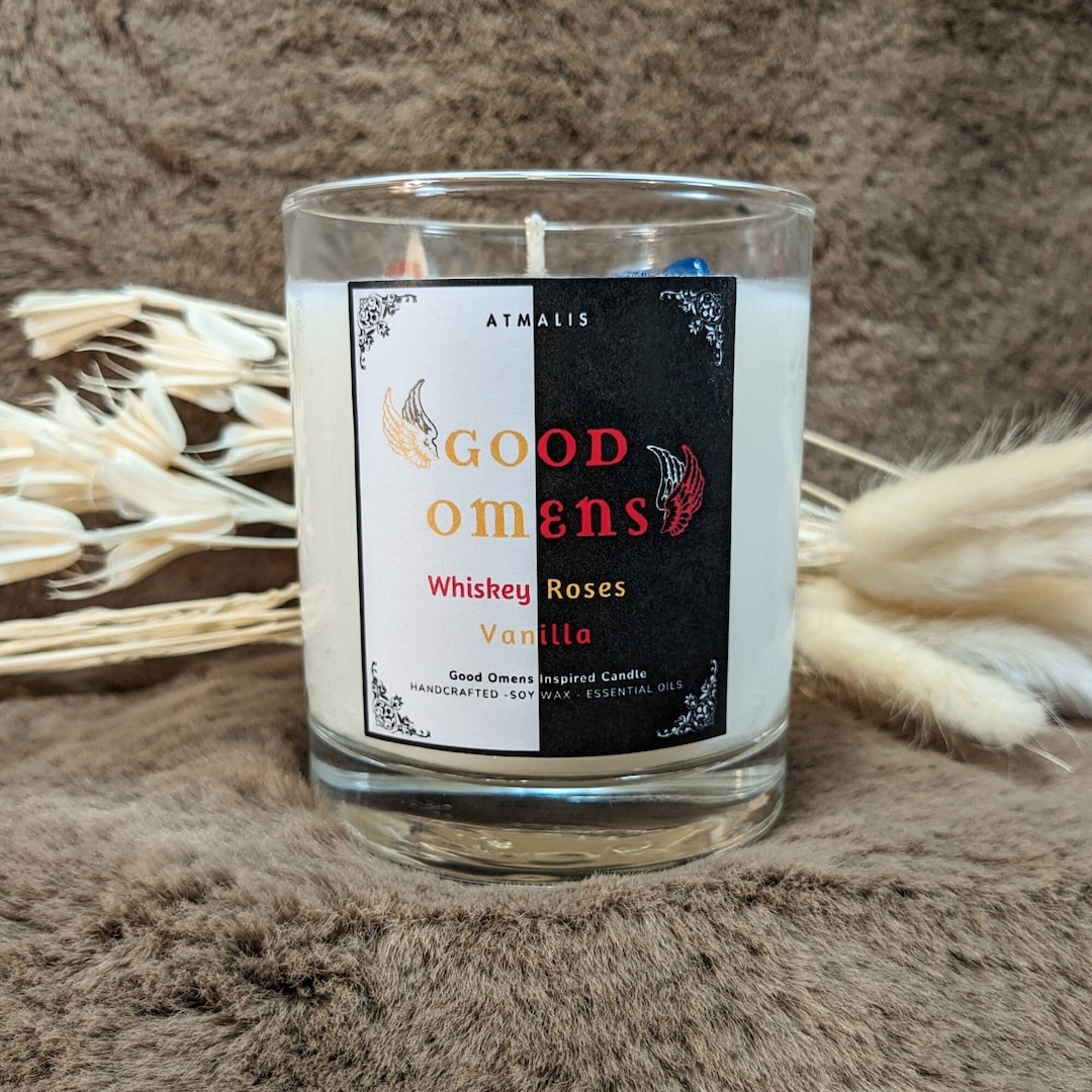 Good Omens || Scented Candle || Gift || Handmade, Soy Wax, Bio