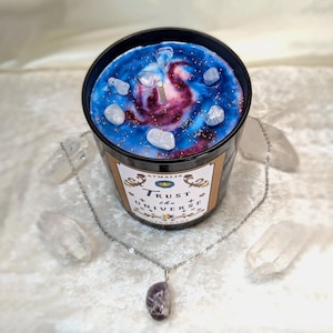 Trust The Universe || Scented Manifestation Intention Candle || Gift ||  Handmade, Soy wax, Bio, Vegan, Rustic