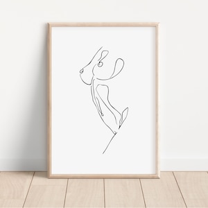 Woman Line Art Print, Printable Wall Art, Modern One Line Art Print, Female Body Line Drawing, Line Art Woman, Female Art, Digital Download