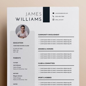 Fraternity Resume Template Canva - Il 300x300.4169988583 Tk32 