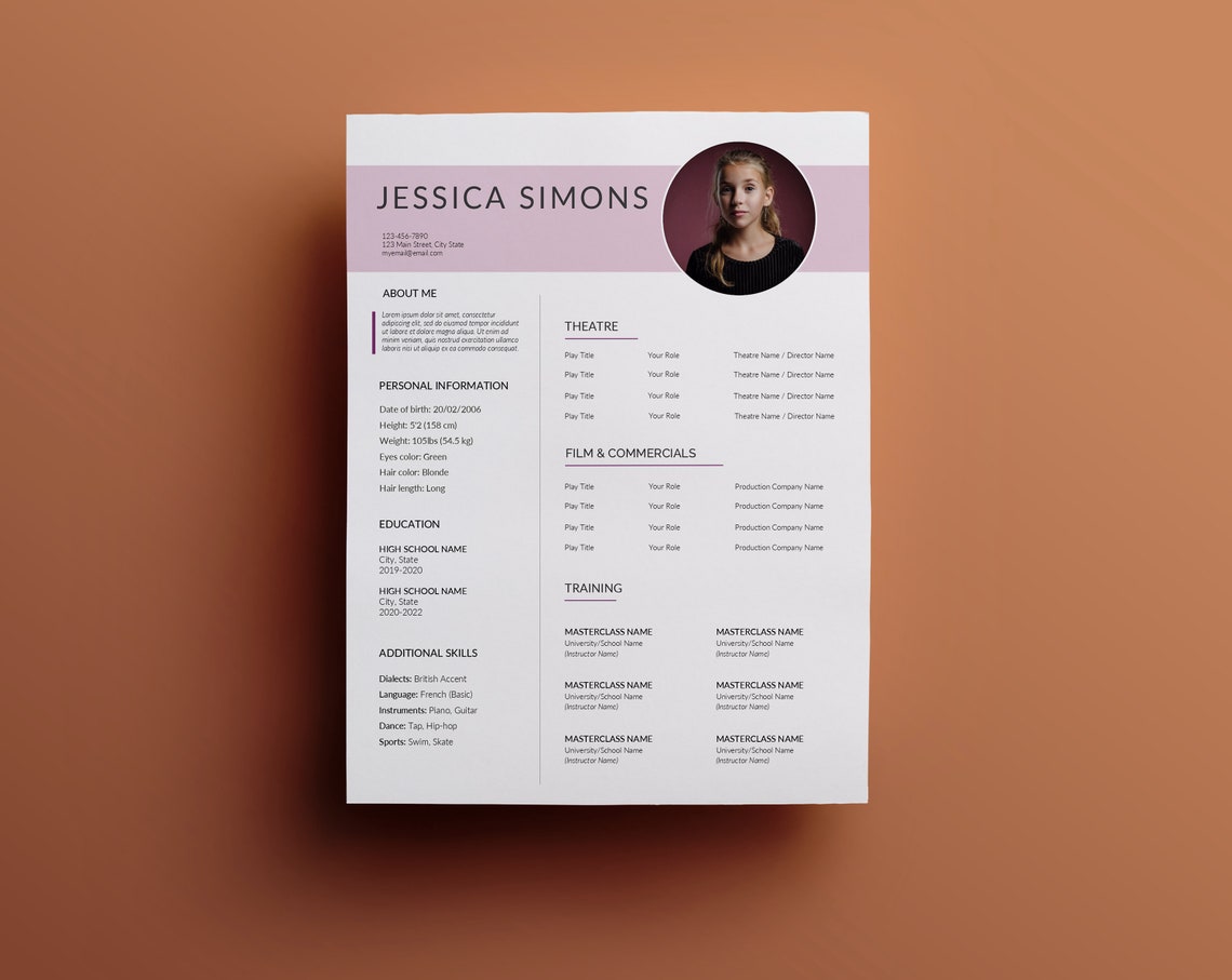 Child Actor Resume Template Child - Il 1140xN.4159800031 F0cu 